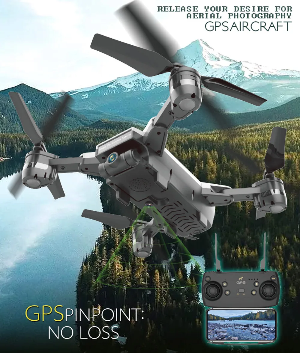 YH-19G RC Дрон GPS WiFi FPV 1080P широкоугольный Квадрокоптер с камерой Летающий Дрон Квадрокоптер детские игрушки Новинка# G20