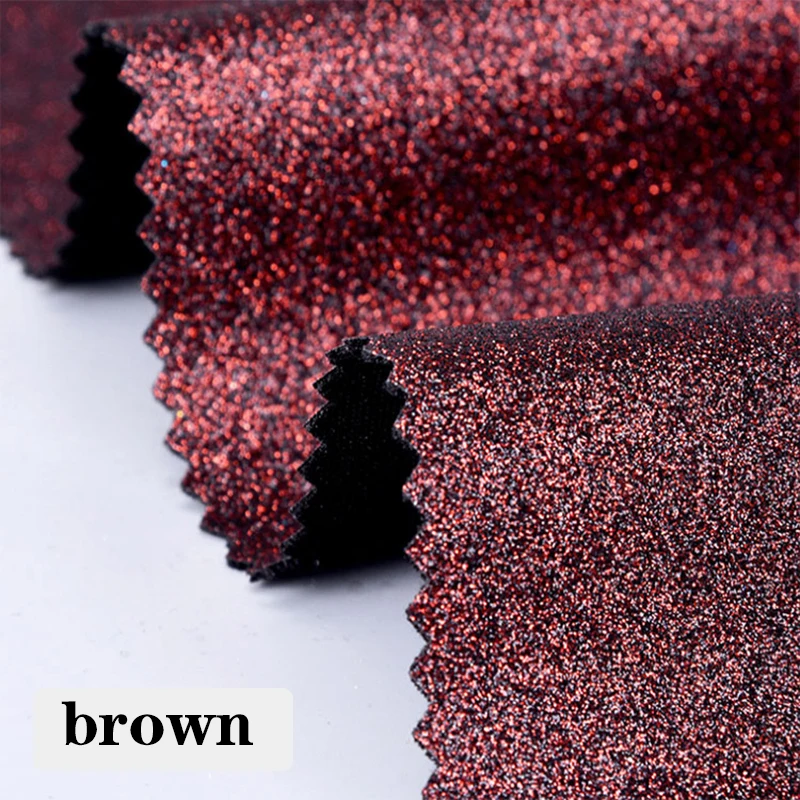 brown 50 см* 140 см блестящие эластичные ПУ ткань искусственная кожа для DIY вешалки обувь аксессуары домашние декоративные элементы для обивки - Цвет: brown