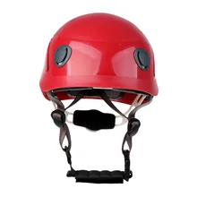 Kids Adjustable Safety Helmet Outdoor Climbing Kayaking Rappelling Abseiling Rescue Equip Red
