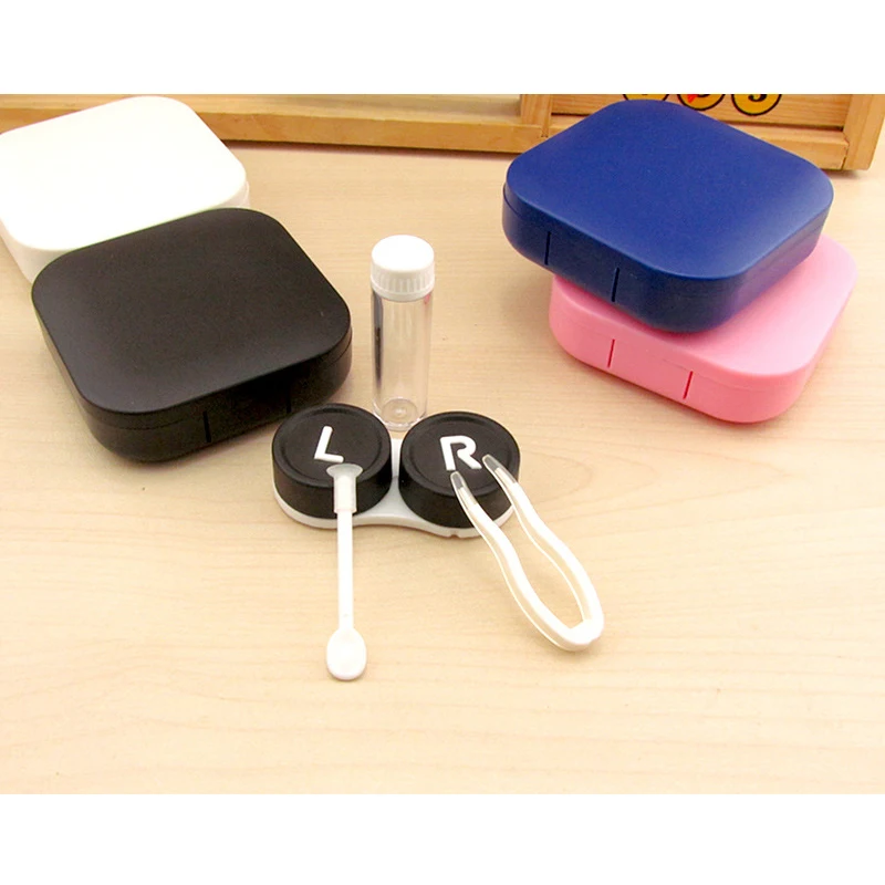 Contact Lens Case Portable Plastic Contact Lens Case for Men and Women