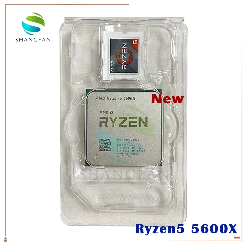 Новый процессор AMD Ryzen 5 5600X R5 3 7 ГГц шестиядерный 65 Вт с двенадцатью потоками L3 = 32M