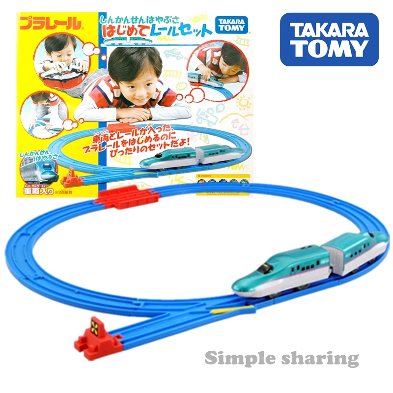Игрушечная модель поезда Takara Tomy Plarail серии Pla Rail E5 Shinkansen Hayabusa с железнодорожным