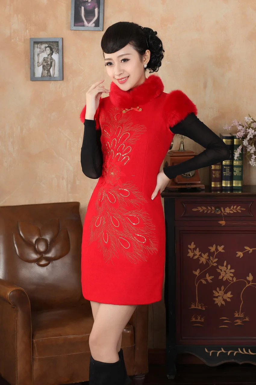 Китайский костюм Cheongsam зимний Cheongsam Y0030-a