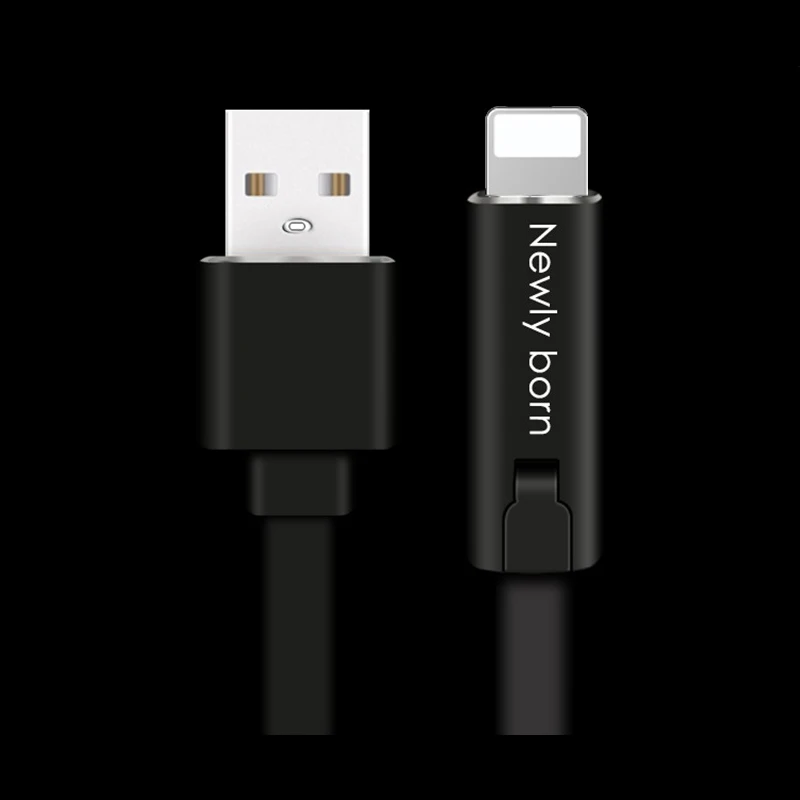 Usb-кабель type-C Micro usb многоразовый кабель для быстрой зарядки данных для huawei samsung Xiaomi LG zte Andriod iphone кабели для мобильных телефонов - Цвет: Lighting cable BK