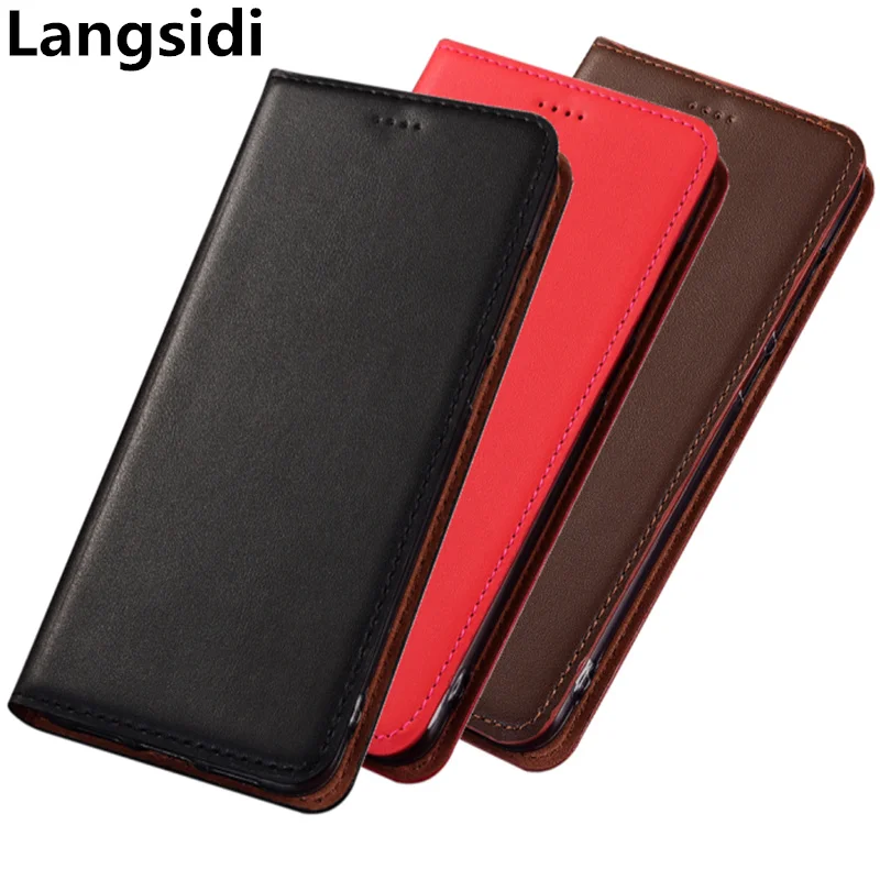 Cow leather flip phone cover for Huawei Mate 20 RS/Huawei 20X case card slot holder funda standing bag capa | Мобильные телефоны и