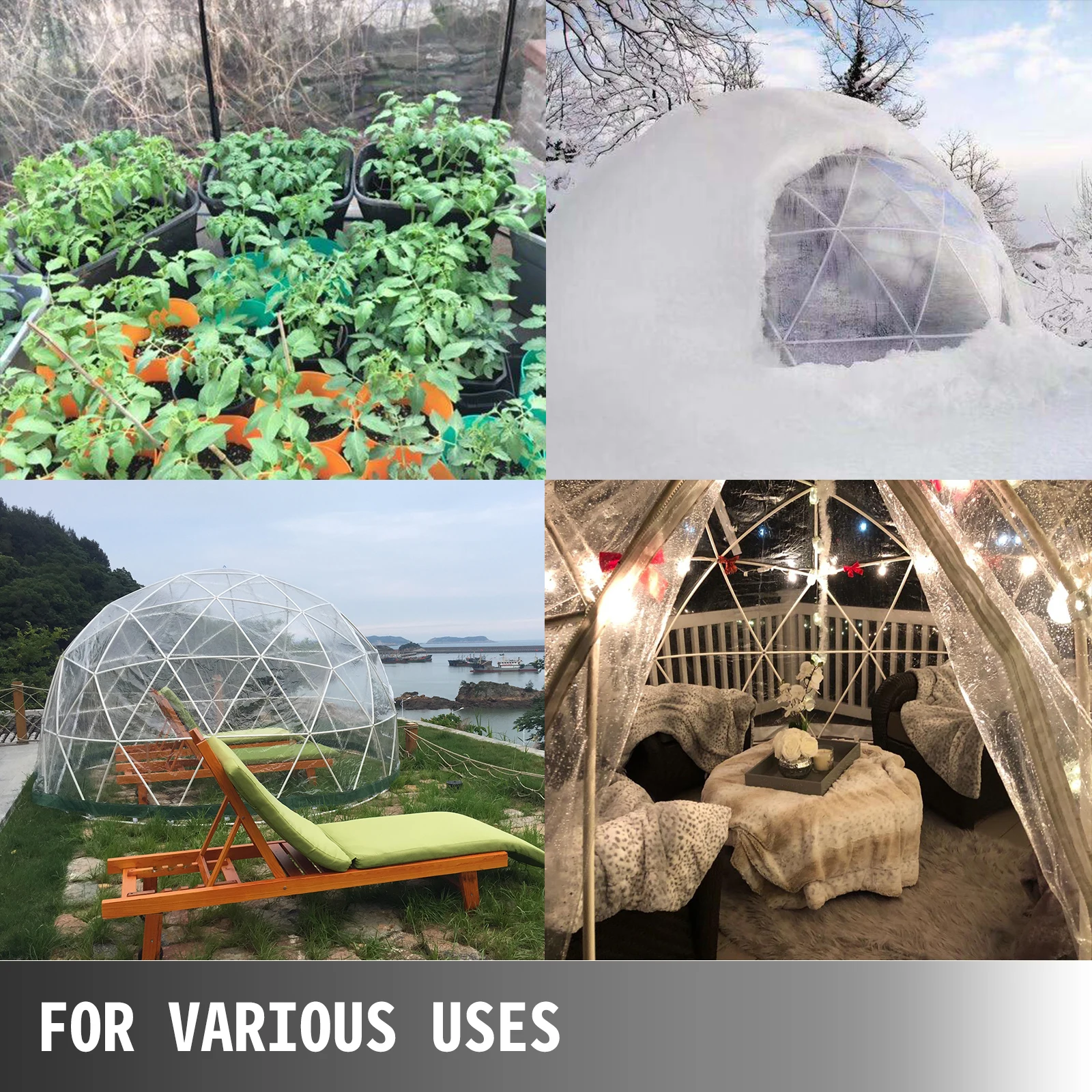 25 Pcs Garden Igloo Dome Shed  Backyard Pvc Guest House - Zhangjiakou，China