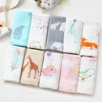 Baby Blankets Newborn Super Soft Bath Swaddle Kids Muslin Organic Cotton Fabric Stuff Girl Boy Burp Cloth Towel Monthly Wrap 1