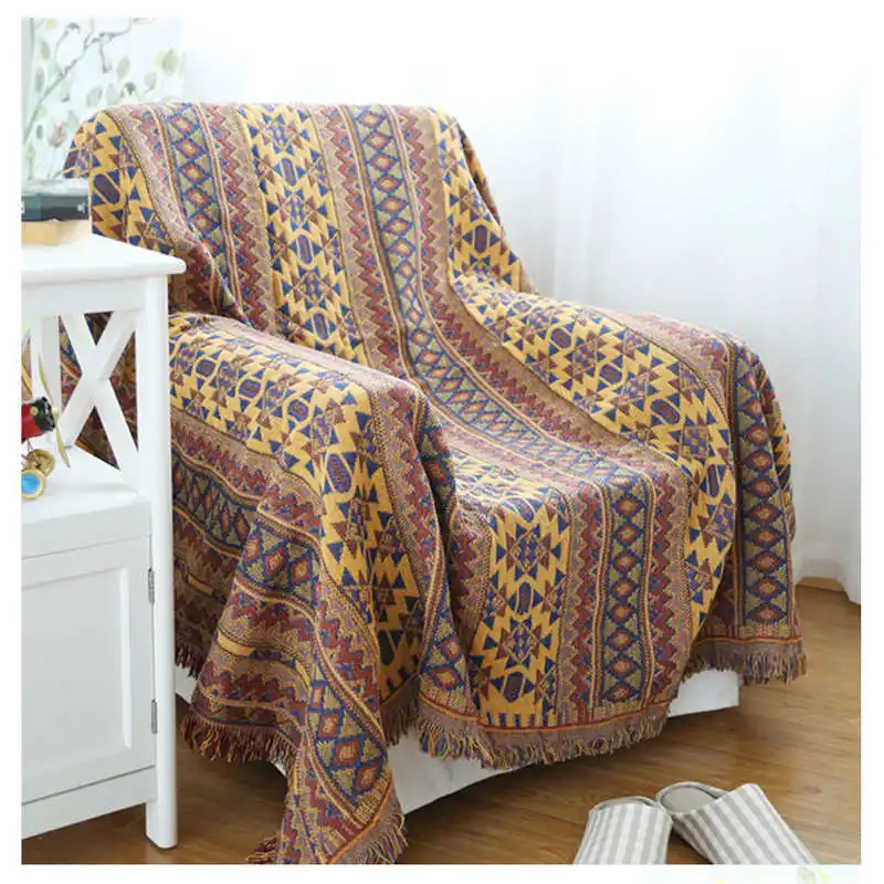 Трикотажное одеяло с американским флагом из хлопка, покрывало для взрослых, покрывало для дивана, 1 шт., декоративное домашнее полотенце - Цвет: 4
