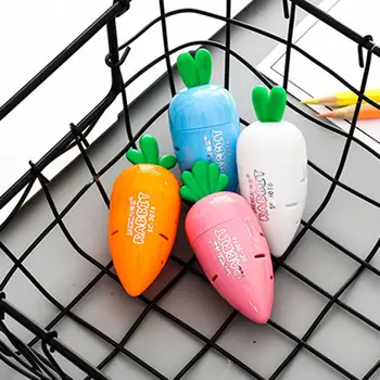 

FangNymph Adorable Carrot Style Plastic Manual Removable Easy Cleanup Student Pencil Sharpeners Color Random