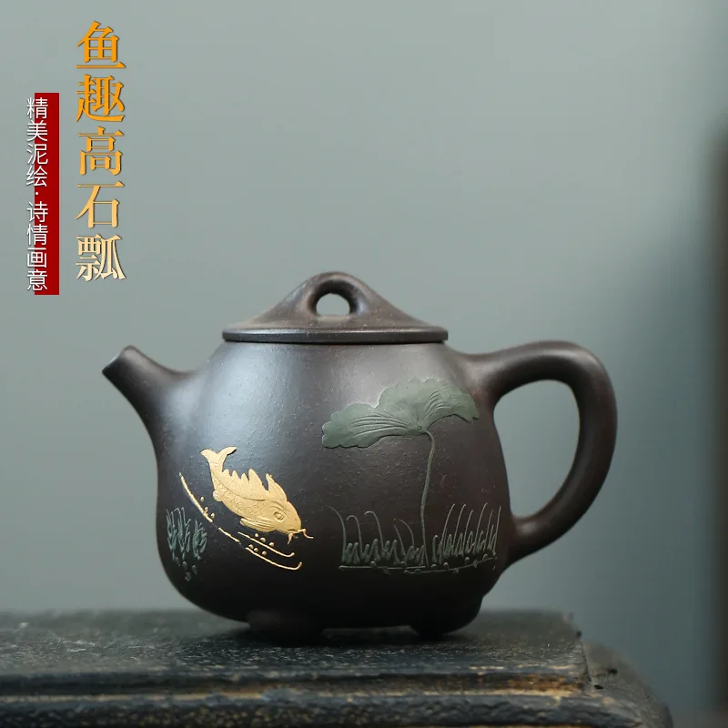 

Boutique Tea Pot Yixing Raw Ore Yixing Clay Teapot yu qu gao shi piao Teapot Tea Set