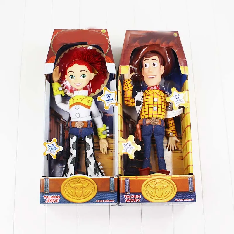 

44CM Toy Story 3 Talking Woody Jessie PVC Action Figure Collectible Model Toy Dolls With Sound For Christmas Gifts
