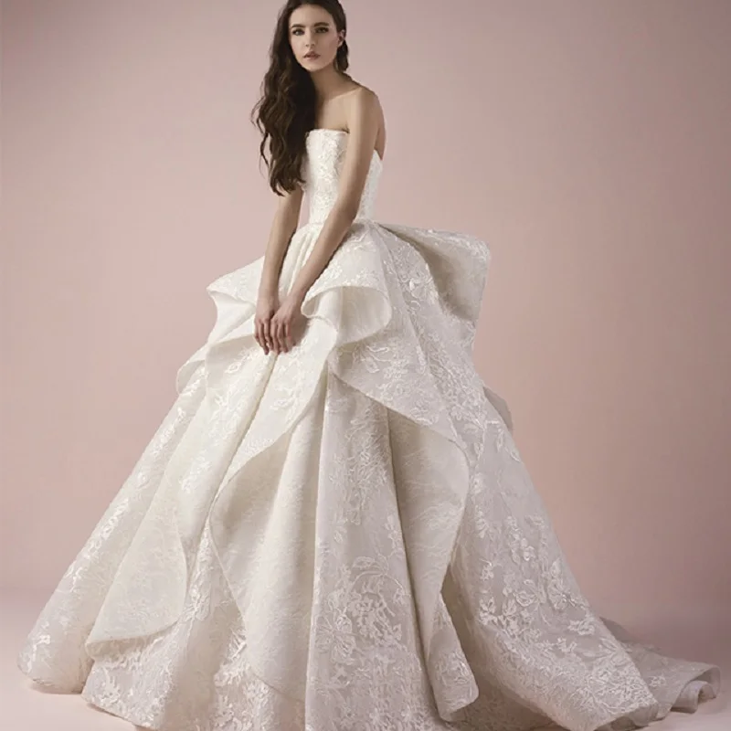 Alilove Съемный/Русалка/Шампань/Невеста/простой/Новый/стиль/длинный рукав/свадебное