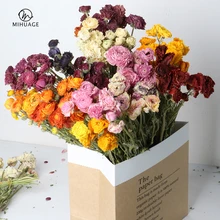 Сушеные пионы Mihuage, Натуральные сушеные цветы, Букет пионов, вечерние украшения для дома, День Святого Валентина, Рождественское украшение, 30-50 см