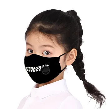 

1PC Children Kid Face Shield Anime Print Dust-proof Smog Mask Fabric Cloth Mouth Muffle FaceMask Cover mascarilla masque lavable