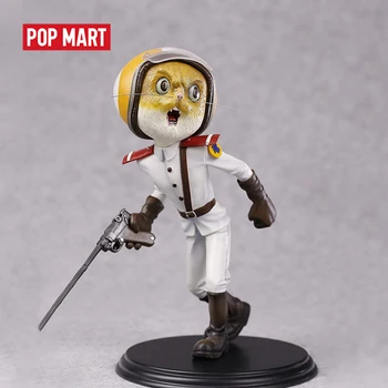 

POPMART Mojiang Mr. Black Cat Sheriff- white Cat (Yellow face)Toys Figure Action Figure Birthday Gift Kid Toy