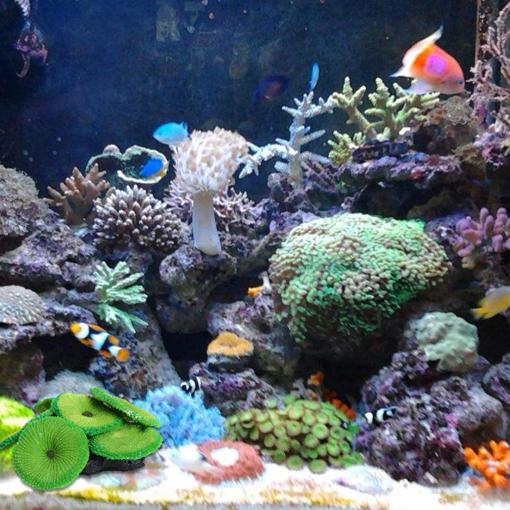 Aquarium Artificial Coral Fish Tank Landscape Decoration Plant Simulation Vivid Soft Coral Ornament Fish Tank Decoration