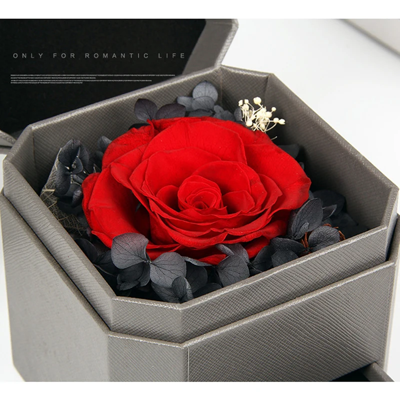Подарочная коробка Forever Rose никогда не увядший цветок Eernal Immortal розы цветы на День святого Валентина подарки