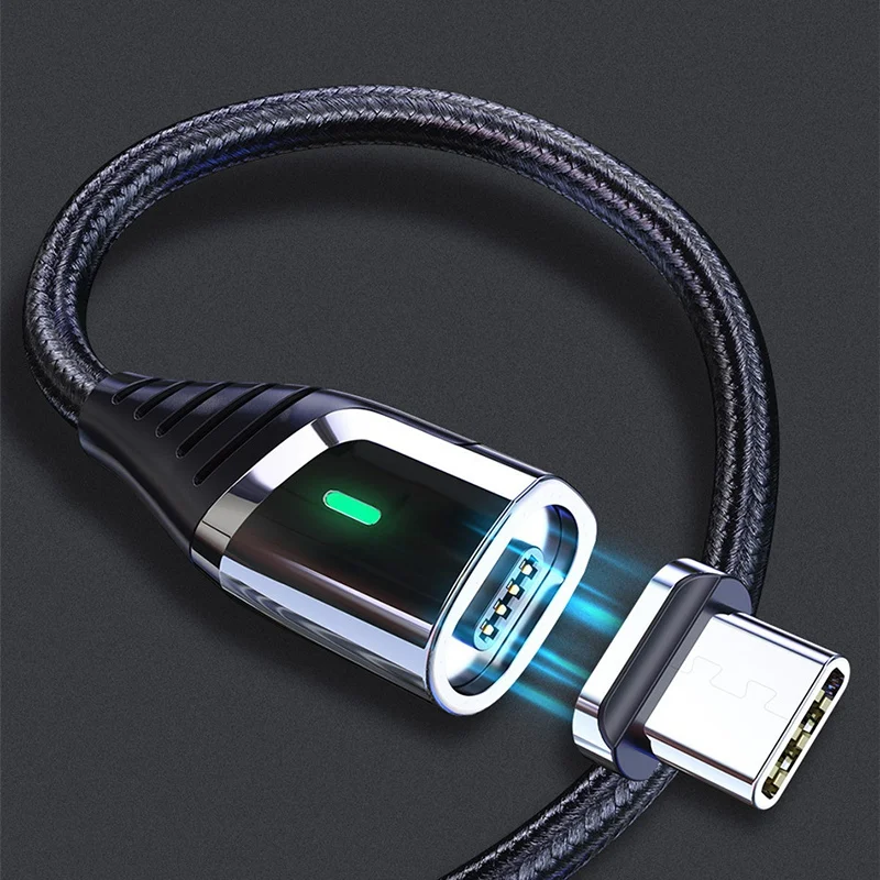 Магнитный кабель ABKT-Essager, кабель usb type-C для зарядного устройства samsung, магнитный кабель USB C, шнур для быстрой зарядки type-C