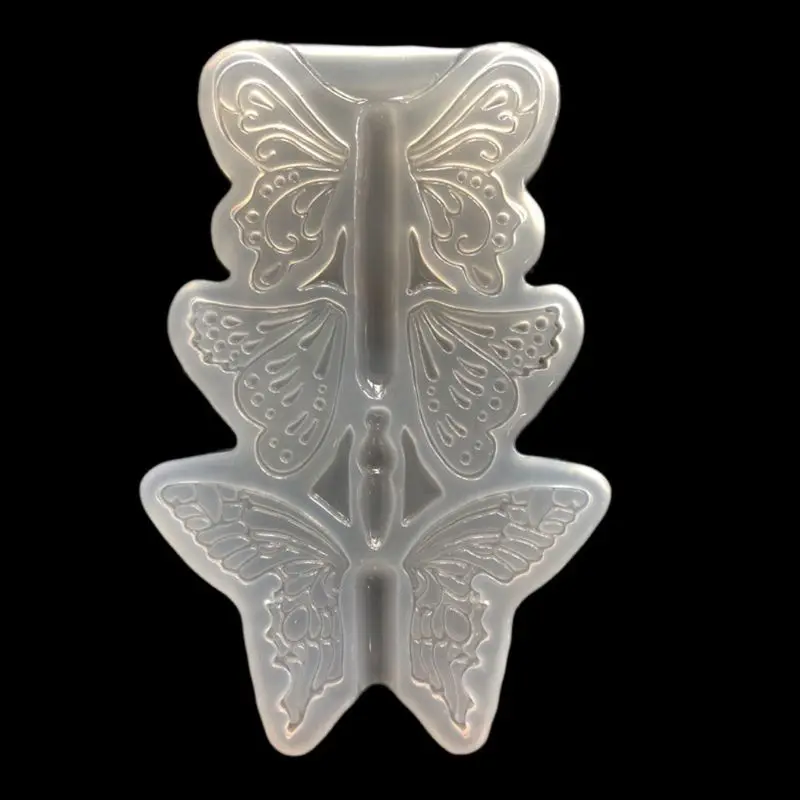 JAVRICK Butterfly Pendant DIY Silicone Mold Resin Casting Craft Jewelry Making Tools White