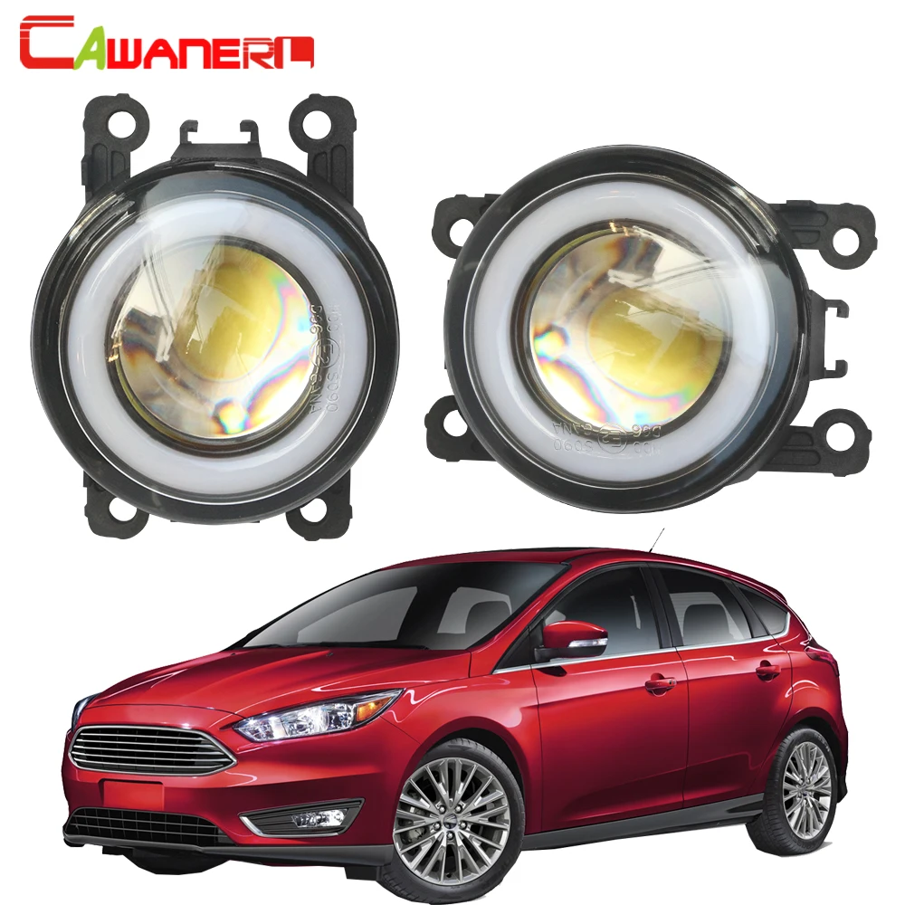 Cawanerl для Ford Focus MK2 MK3 2004 2015 автомобиля 3000LM светодиодный туман светильник COB Ангел