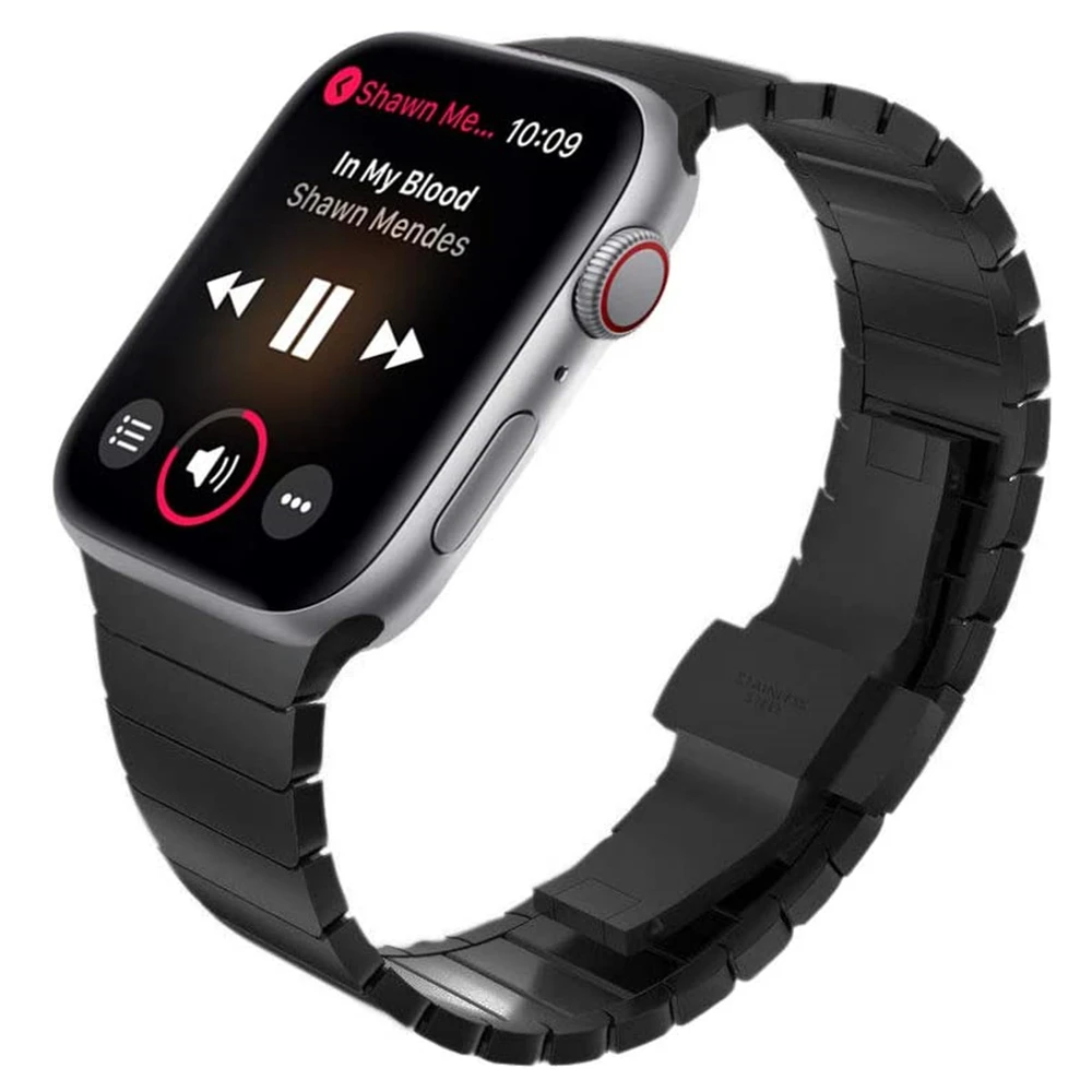 Браслет для apple watch 6 5 4 полоса 44 мм 40 нержавеющая сталь correa iwatch SE ремешок бизнес
