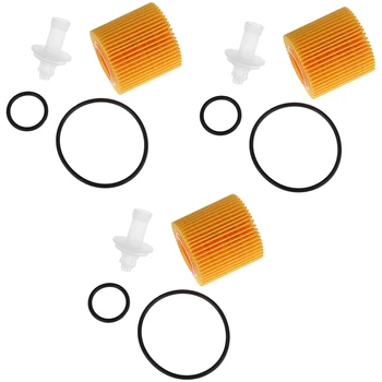 

3PCS Engine Oil Filter 04152-YZZA6 For Toyota Prius Corolla Scion IM XD