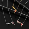 Word Necklace Men Women Flame Pendant Necklace Hip-Hop Rock Titanium Stainless Steel Gold Color Chain Necklace ► Photo 2/6