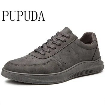 

PUPUDA men casual shoes korean autumn new espadrilles fashion trend running shoes comfortable non-slip flat shoes loafers