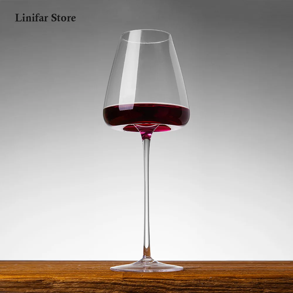 2pcs Goblet Wine Glass 650ml Kitchen Utensils Crystal Water Champagne Glasses Bordeaux Wedding Party Birthday Gift Lead-Free