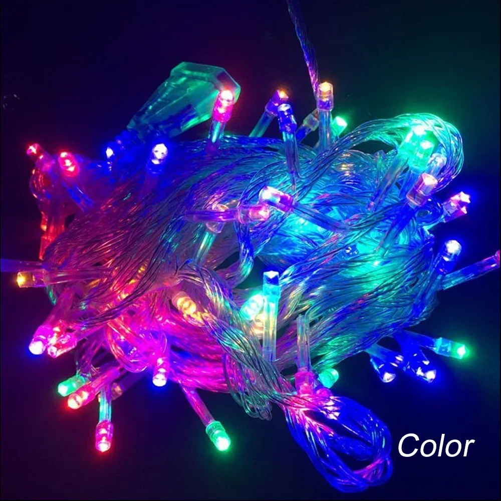 multicolor Fairy Light Led Fairy Lights 110V 10M 100LED Festival Festivals Waterproof Wedding Landscape Lamp Starry String Lights - Испускаемый цвет: multicolor