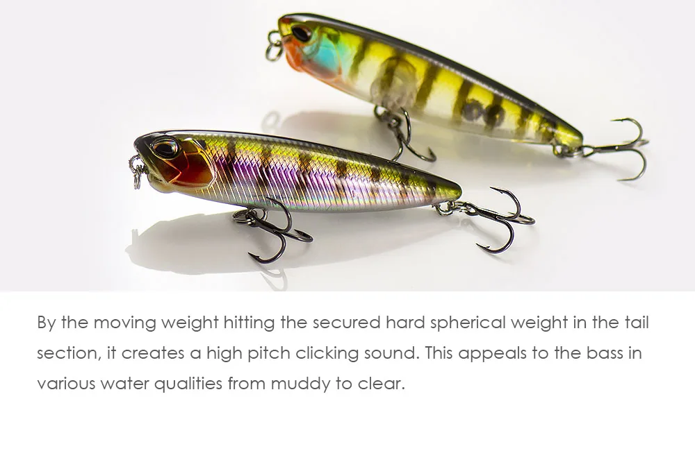 COUNTBASS Walking Baits 65 mm 85 mm 100 mm Topwater Angelköder Floating Stick Wobbler Leurre de Surface Plug Angler's Tackle – Detail 11