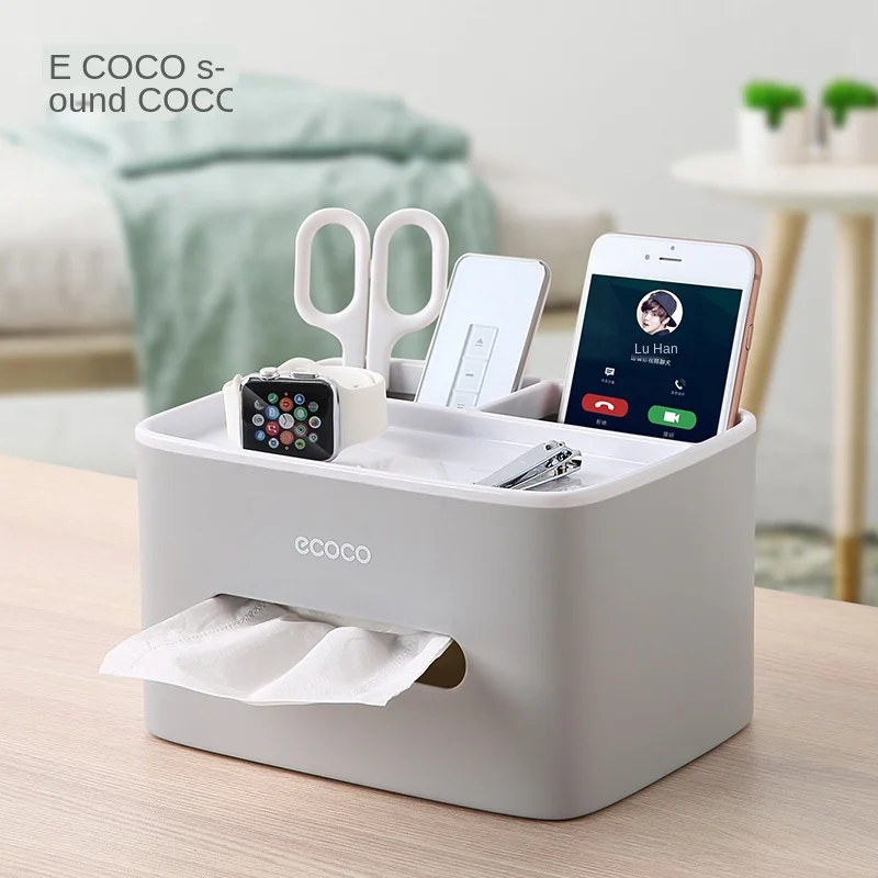 

Creative Desktop Napkin Box Multi-functional Practical Simple Living Room Jewelry Watch Lipstick Storage Box
