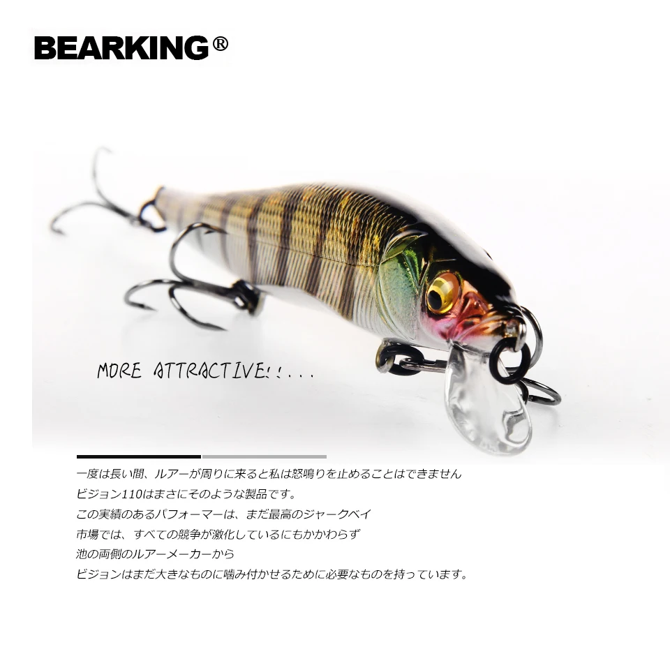 BEARKING 11 см 14 г Супер вес системы длинное литье новая модель рыболовные приманки Горячая жесткая Приманка Качество воблеры гольян