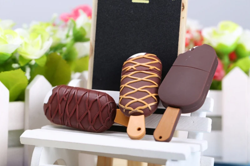 Ice Cream Modle Pen Drive 128 GB USB Flash Drive 1TB 512GB 256GB 128GB Pendrive Personalizado Cle USB 2.0 Memoy Stick flashdrive
