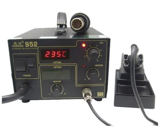 

220V Gordak 952 Desoldering Station Hot Air Gun Heat Gun SMD Rework Station