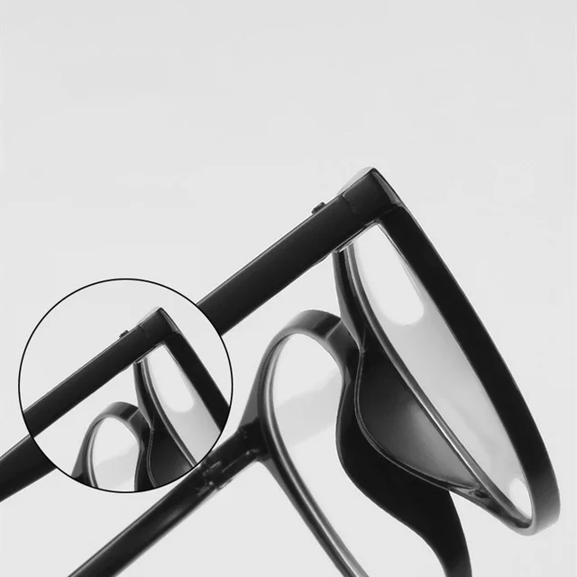 Montura de gafas de ordenador transparente para hombre y mujer, lentes redondas con bloqueo de luz azul, óptica 5
