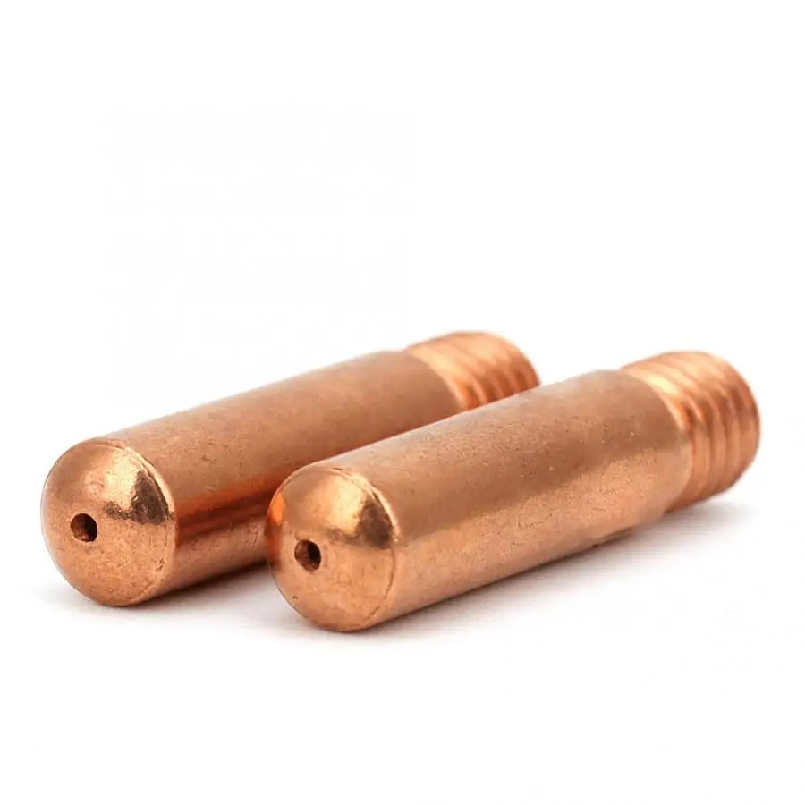 10pcs 11-40 Contact Tips 1.0mm for Tweco Mini Lincoln 100L MIG Welding Gun Copper Contact Nozzle Tips Heat Resistance