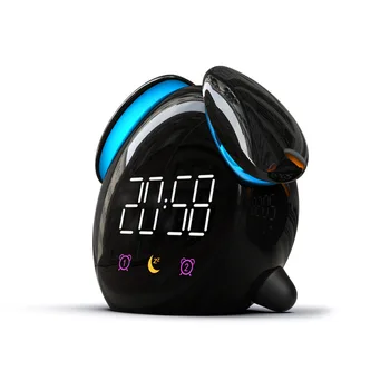 

Creative Mini Intelligent Colorful Alarm Clock Electronic Digita Clock Led Table Watch Small bed Room Desk Clock Luminous Silent