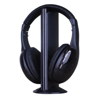 

5 in 1 Wireless Stereo Headphones with 3.5mm Music Microphone with noise cancellation TV Earphones for MP3 PC TV FM iPod phone