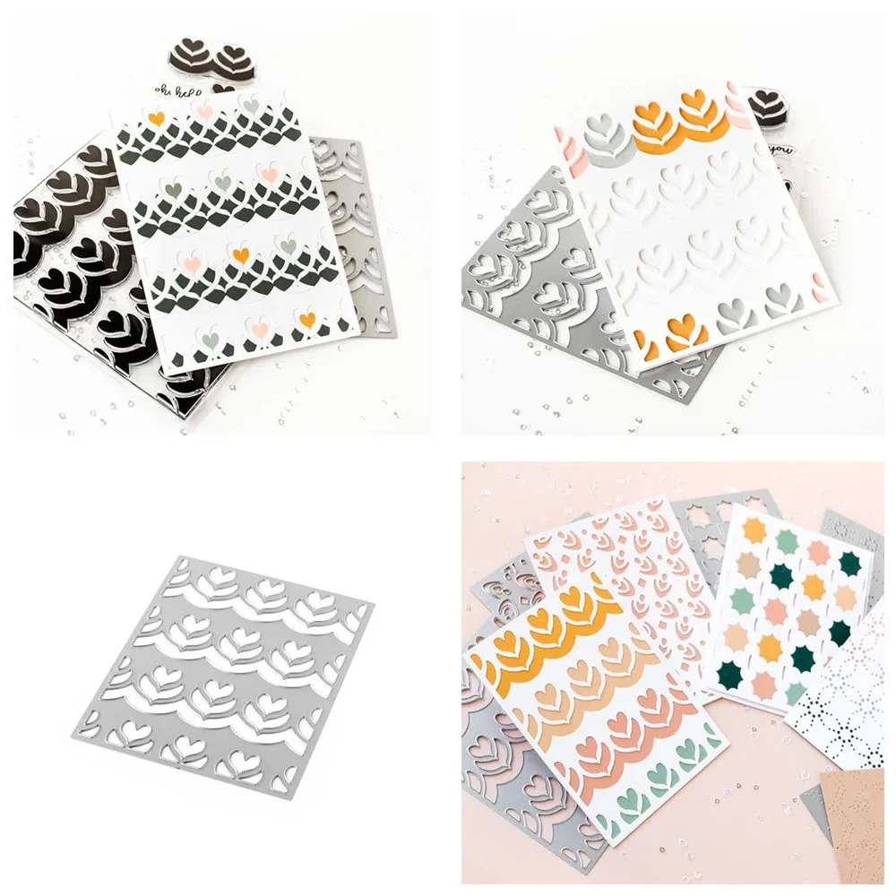 2021 New Flower rectangle dress up Metal Cutting Dies for DIY Craft Making Greeting Card and Album Paper Scrapbooking Clear Set | Дом и сад