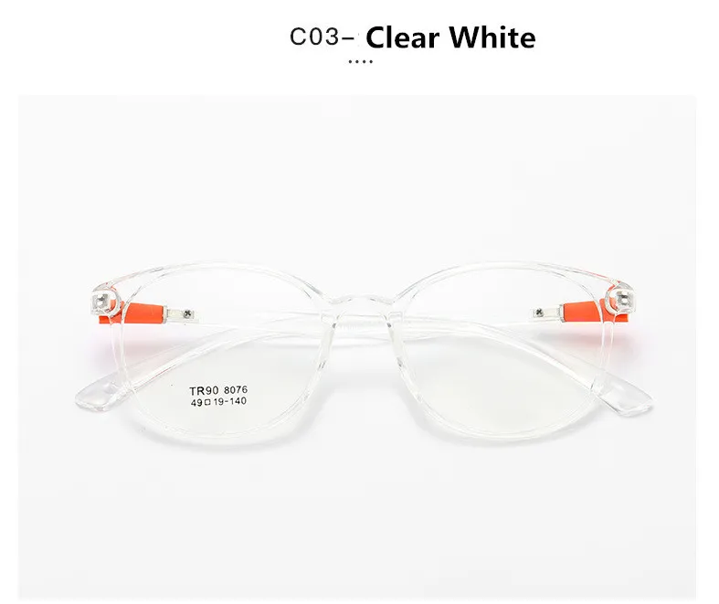 C3 Clear White Модные прозрачные очки, оптические очки, оправа для женщин, оправа для очков в стиле кошачьи глаза, мужские очки, оправа Oculos - Цвет оправы: C3 Clear White