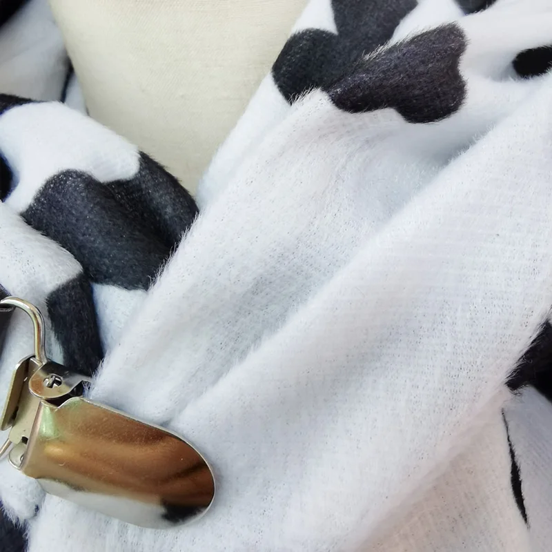 Women Scarf Luxury Brand Animal Leopard Cow Tiger pattern print Pashmina Shawl loop button with leather cuff Femme Bufanda