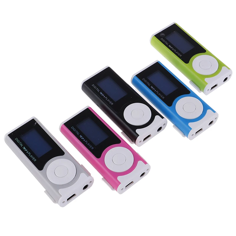Портативный MP3 музыкальный плеер спортивный Walkman мини USB Клип ЖК экран медиаплеер
