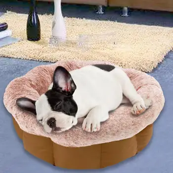 

Pet Dog Cat Bed Warming Lamb Velvet Plush House Soft Puppy Kitten Waterproof Nest Baskets Sleeping Cushion Supply