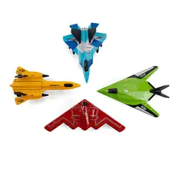 Детская образовательная научная авиационная модель истребителя игрушка мини моделирование цвет модель самолета из сплава набор