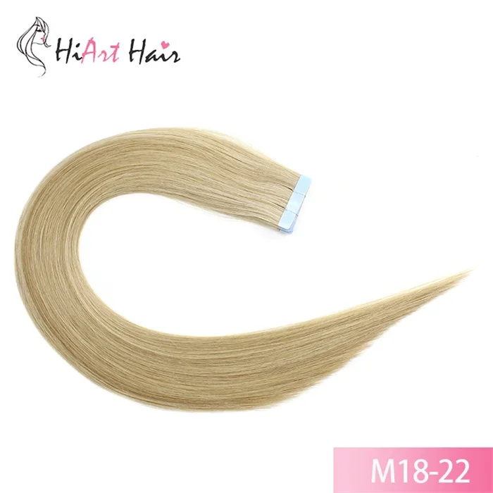 HiArt 2 г лента для наращивания волос балаяж лента натуральные волосы Remy для наращивания волосы для наращивания на ленте прямые волосы на ленте