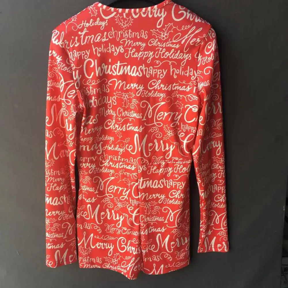 Пижама для взрослых с веселым принтом Chirsmas Abdl Onesie