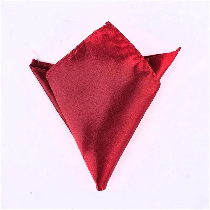  24Pcs/lot Solid Color Bridegroom Handkerchief Square Scarf Wedding Party Bow Tie Men's Formal Suit 