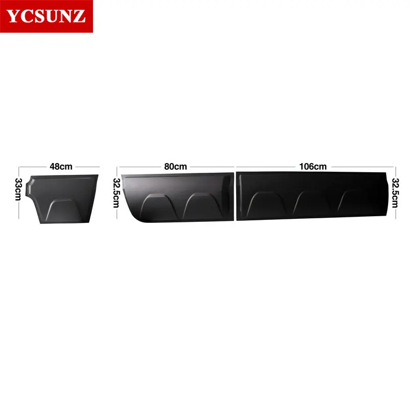 Облицовка корпуса из нержавеющей стали, аксессуары для VW Amarok 2009 2010 2011 2012 2013 ABS Матовый Черный Цвет