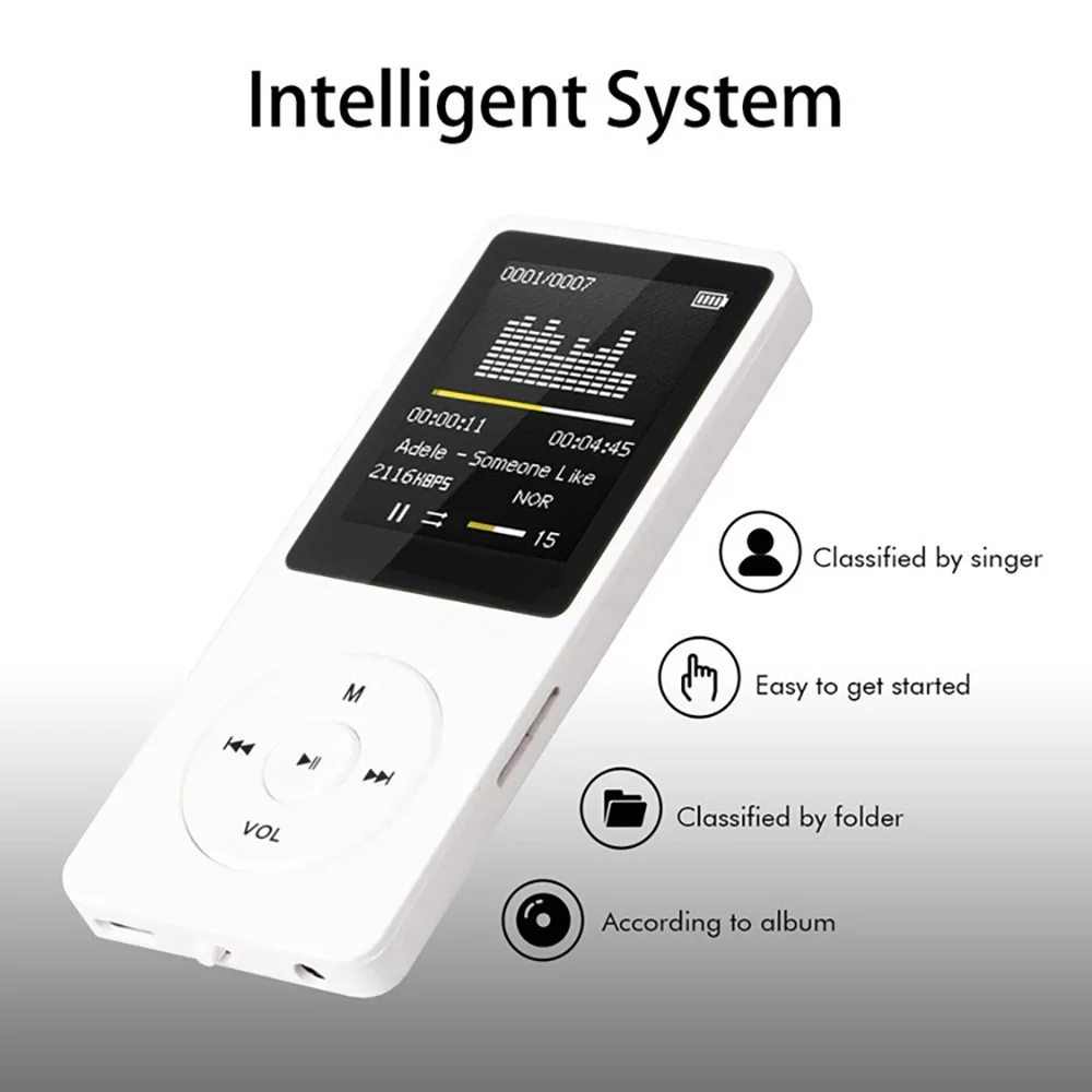 KLW Support 32GB TF Card Digital Video 1.8" LCD MP3 MP4 Music Media Player With FM Radio Home Photo Sport Tool